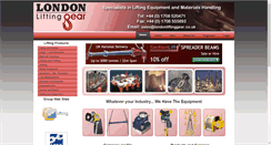 Desktop Screenshot of londonliftinggear.co.uk
